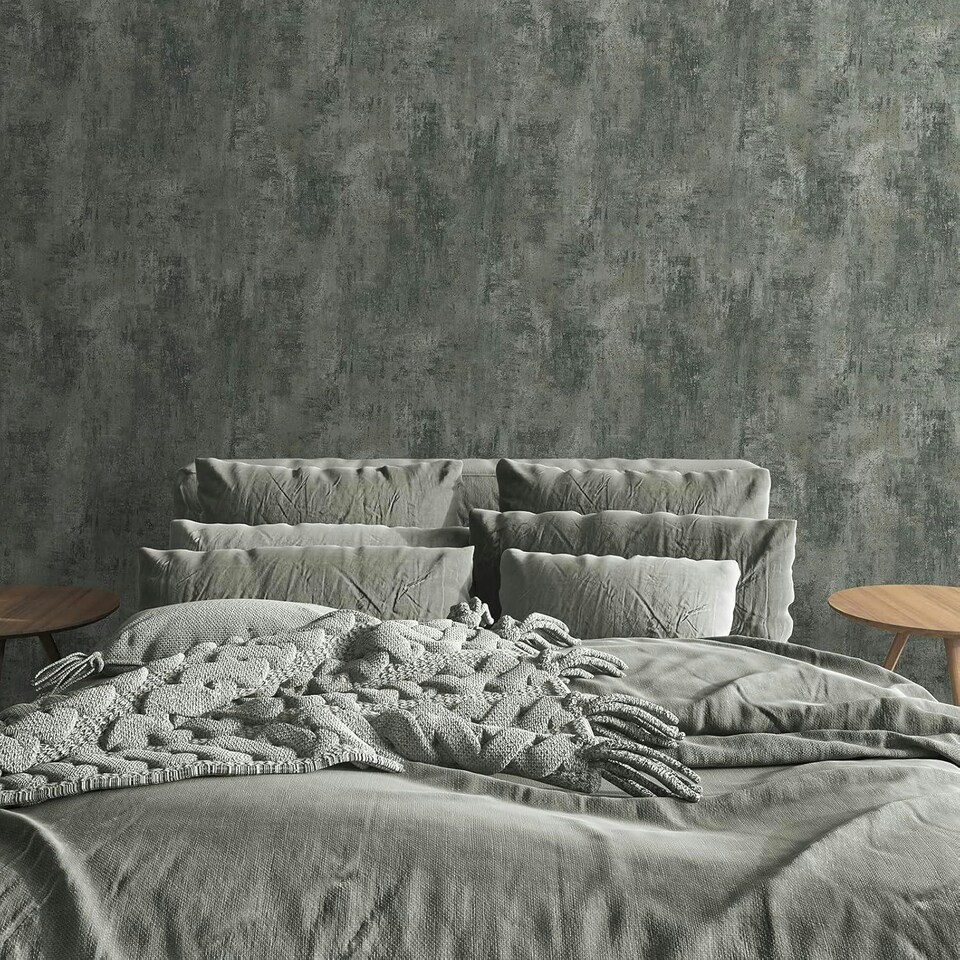 image 1 of Cove Texture Jade Wallpaper Green
