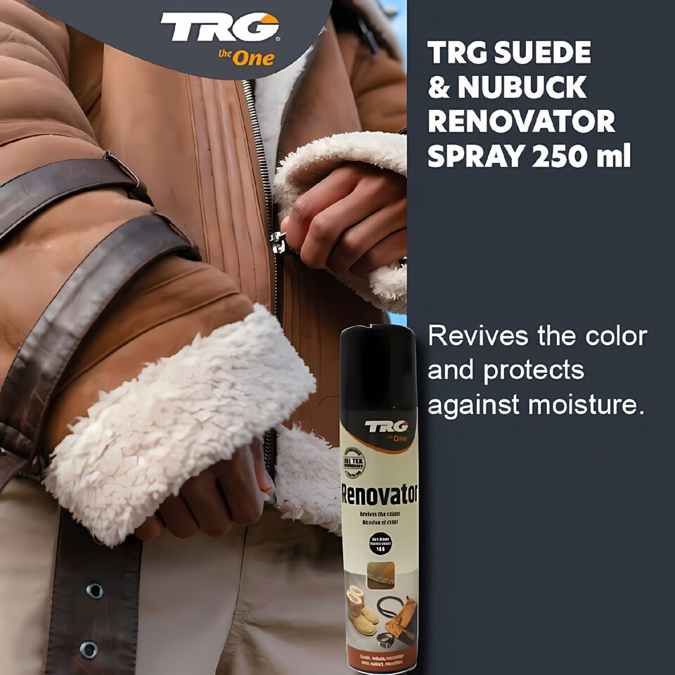 image 1 of TRG Suede Renovator - Colour Restoration for Shoes and Boots 250ml | Brown | Medium Brown