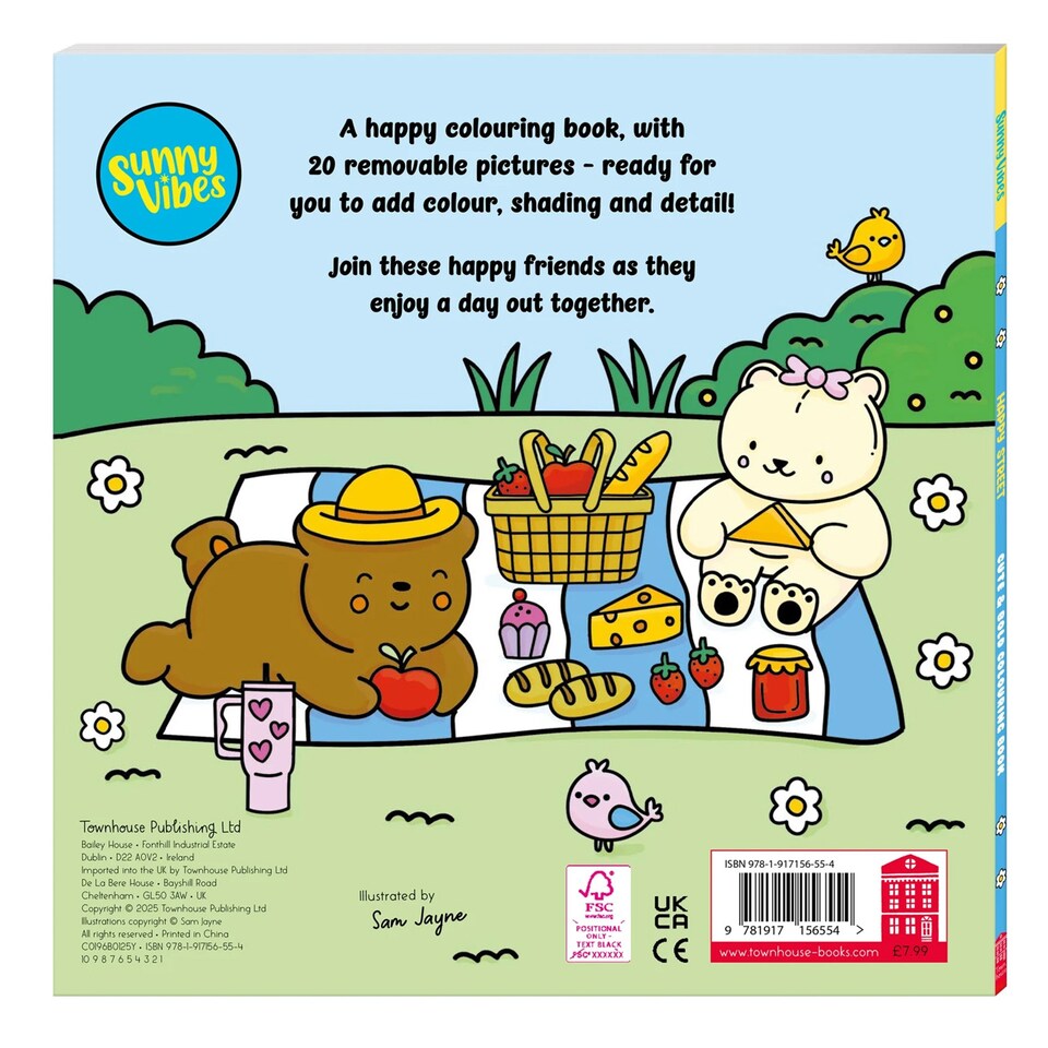 image 1 of Sunny Vibes Colouring Series - Happy Street