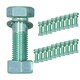 image 1 of M16 (16mm) x 55mm High Tensile Tow Bar Ball Fixing Bolts Washers + Nuts 20 Pack