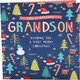 image 1 of Festive Pattern Design Grandson Christmas Card