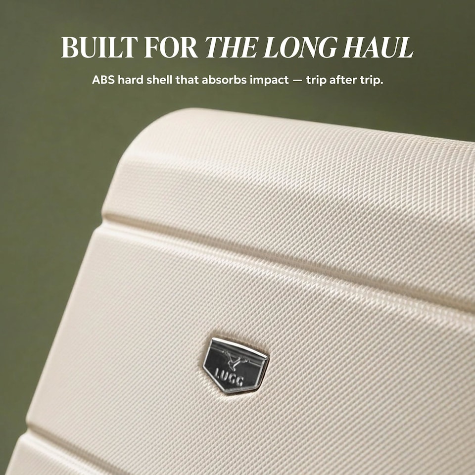 image 1 of Lugg Jetset Lightweight Hard Shell Suitcase ABS 4 Wheels TSA Lock (86x58x31cm)
