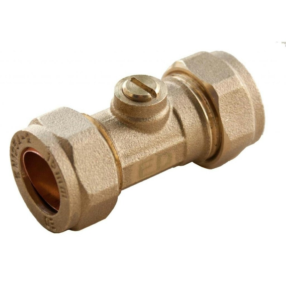image 1 of Oracstar Isolating Valve - Brass - 15mm x 15mm