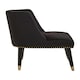 image 3 of Interiors by Premier Black Velvet Chair for Living Room, Chair with Velvet Upholstery, Dining Chair for Lounge, Dinner, Home