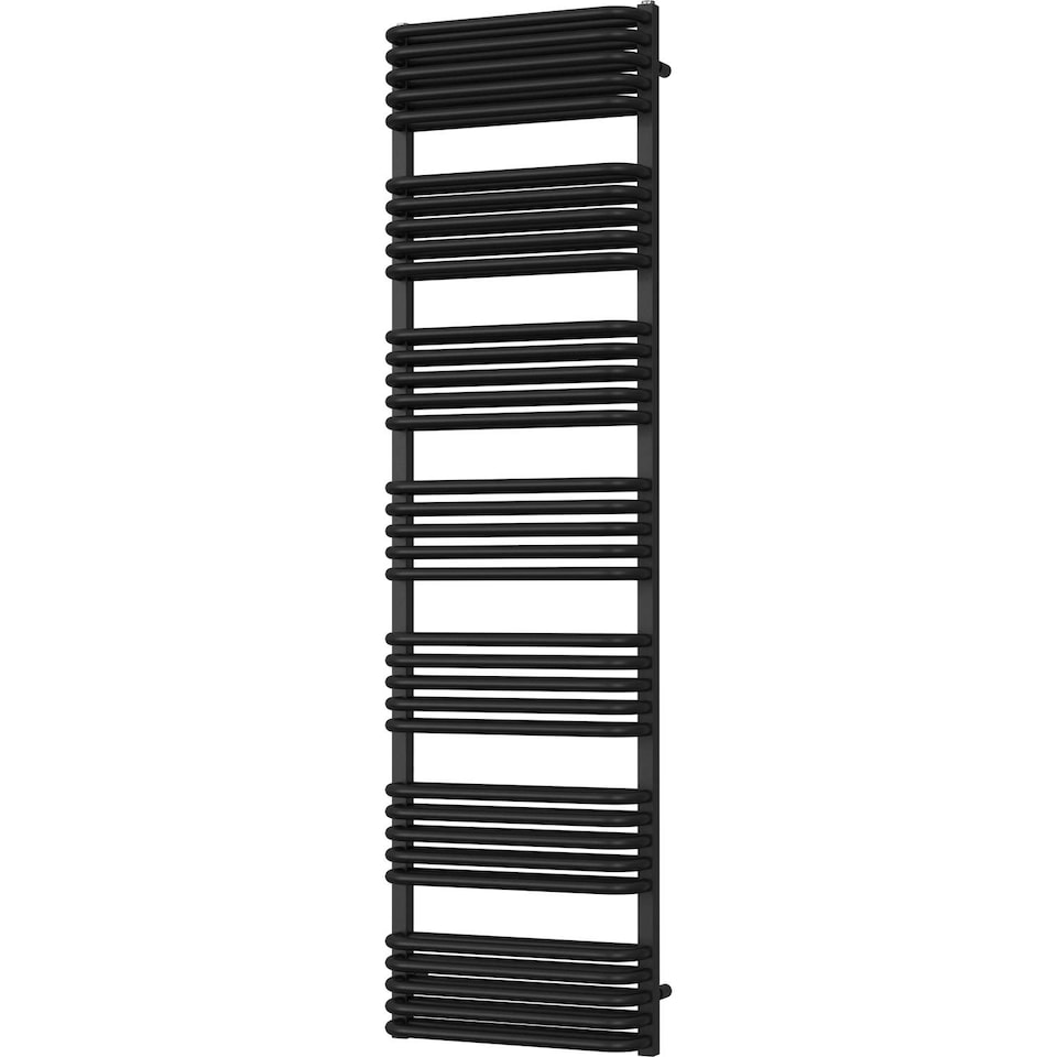 image 1 of Crossmoor Heated Towel Bathroom Radiator - Black - (H) 1800mm x (W) 500mm