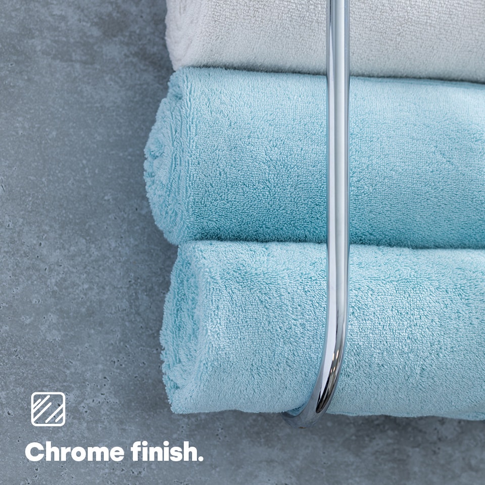 image 1 of Wall mounted Towel Holder Chrome