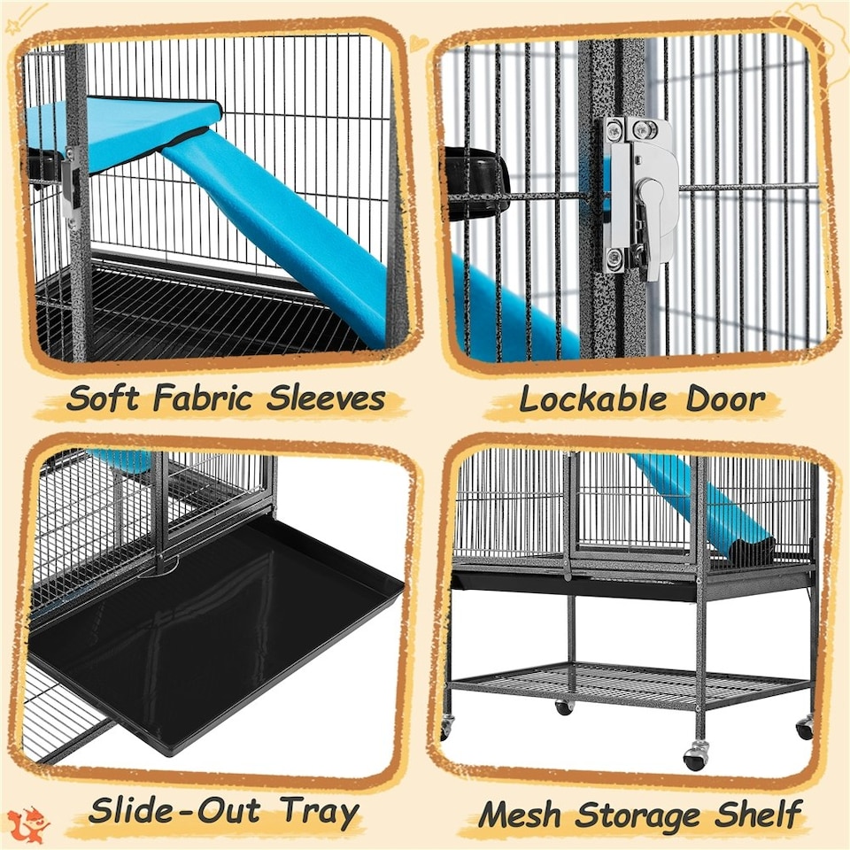 image 1 of Yaheetech Single Unit Small Animal Cage