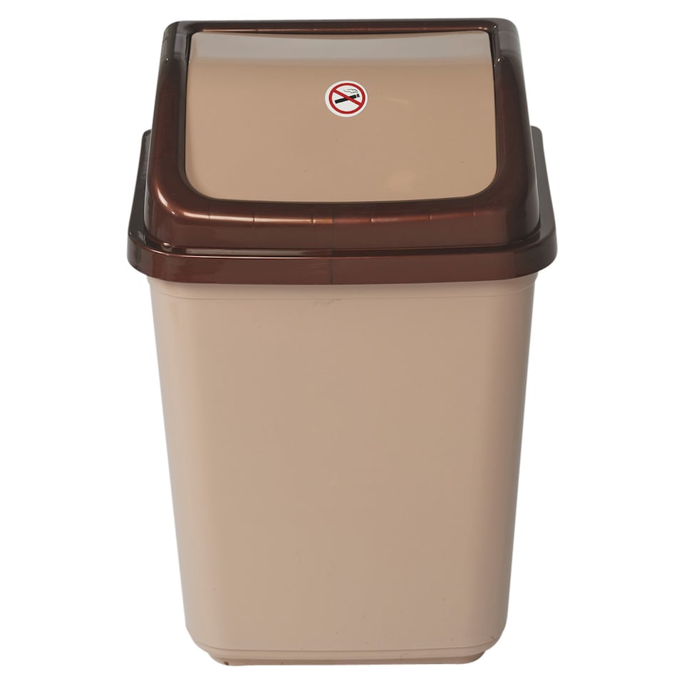 image 1 of 30L Plastic Recycling Bins with Swing Lids | Brown | 1
