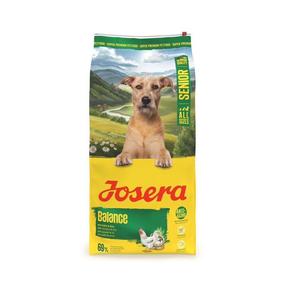 image 1 of Josera Senior Balance complete dry dog food | For older or less active dogs | Lower protein | Reduced fat | Gluten-free | Cardiac & Joint support | 12.5kg