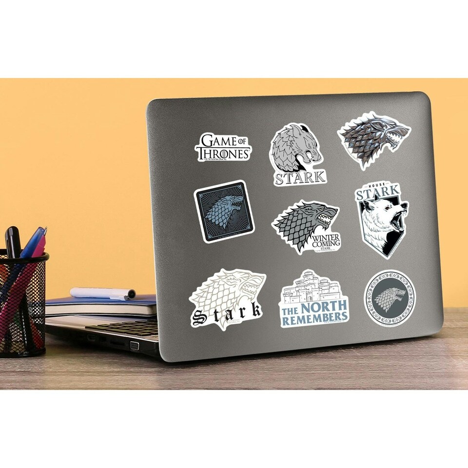 image 1 of Game Of Thrones Deluxe Stark Stickers (Pack of 100) - Multicoloured - One Size (UTTV19565)