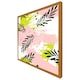 image 5 of Green leaves on brush strokes (Picutre Frame) White | S