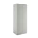 image 1 of Slab Light Grey Double Wardrobe with Single Rail & Internal Drawers Grey