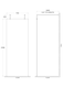 image 4 of Balterley Hollinsclough Contemporary Bathroom 8mm Glass Wetroom Screen with Arms & Feet, Chrome Finish, 1950 x 760 x 14mm