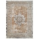 image 1 of KUKOON Warm Beige Distressed Traditional Medallion Bordered Rug 80cm x 150cm | Cream