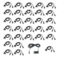 ValueLights Decking Lights 30 Pack Silver Outdoor Decking Light