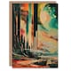 image 1 of Retro Sci-Fi Cliff By Moon Galaxy Fantasy Him Her Birthday Card