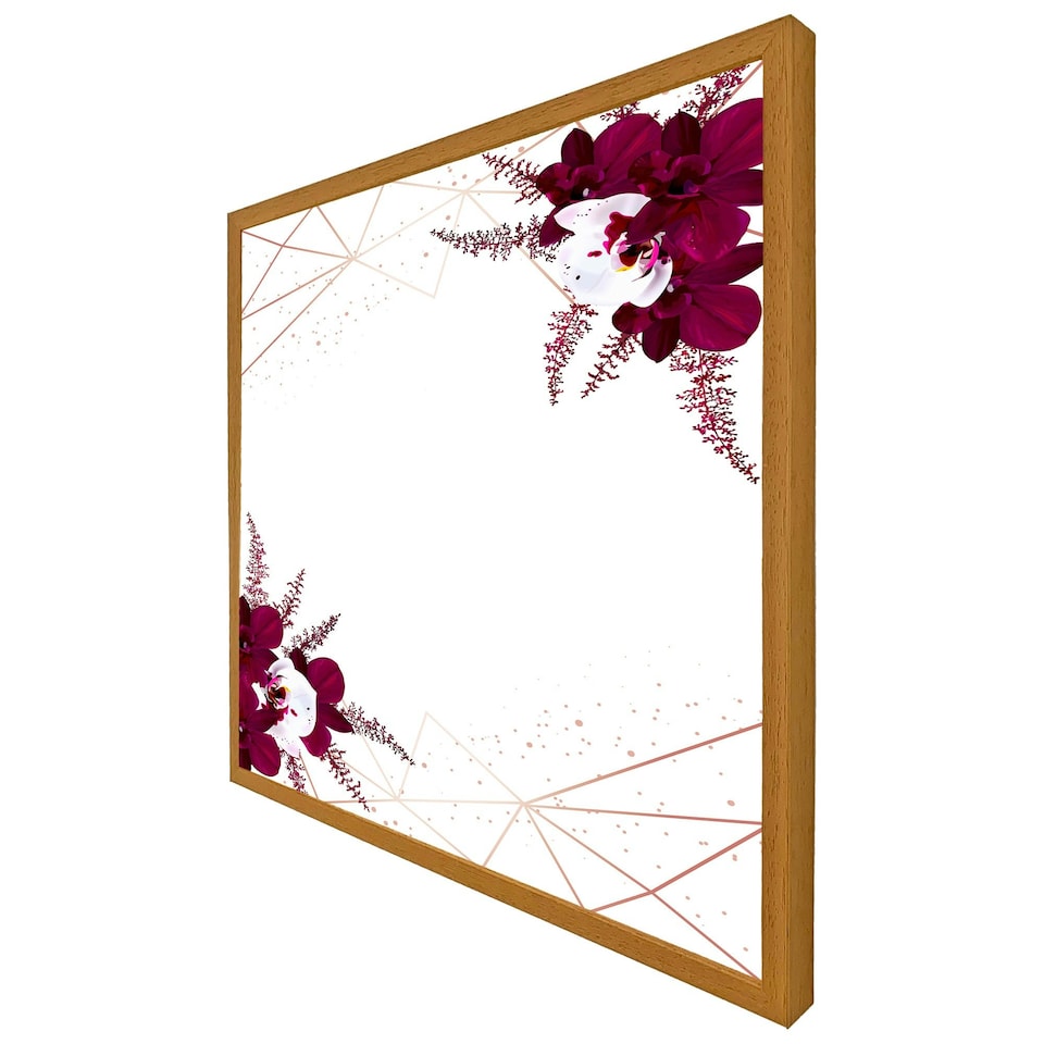 image 1 of Geometrics & flowers (Picture Frame) Grey | XL