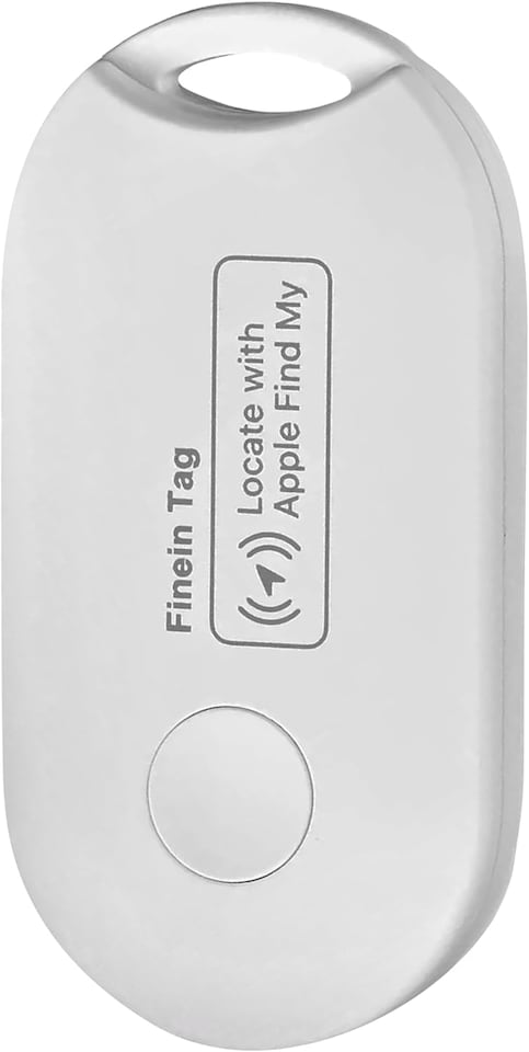 Finein Tag Smart Tracker - Worldwide Location Tracker Compatible with Apple Find My Network. For Keys, Wallets, Luggage, Cars & Pets. AirTag Alternative