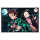 image 1 of Gloss Black Framed Demon Slayer Tanjiro & Nezuko 61 x 91.5cm Maxi Poster