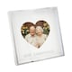 image 1 of 60th Anniversary 4x4 Nickel Heart Frame with Silver Foil | Silver | One Size