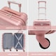 image 2 of 55x35x20cm Carry On Cabin Hard Shell Suitcase - 100+ Airlines Approved Including EasyJet (Paid), British Airways, Ryanair (Priority), TUI | Pink | Rose Gloss | Cabin Bag