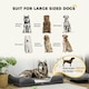 image 4 of PawHut Dog Bed Calming Pet Bed Dog Mattress for Large Dogs - Charcoal Grey