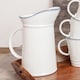 image 4 of Nicola Spring White Farmhouse Water Jug - 1 Litre