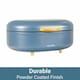 image 3 of CALITEK Bread Bin with Bamboo Feet Carbon Steel Blue