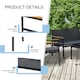 image 5 of Outsunny 4-Piece Cushioned Outdoor Rattan Wicker Chair and Loveseat Furniture