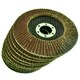image 2 of 10 x Flap Discs 60 Grit Angle Grinder 4.5" (115mm) Flat Sanding Grinding AT929