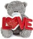 image 1 of Me To You Tatty Teddy 27cm Large Bear With 'Love' Banner Official Valentine's Day Collection