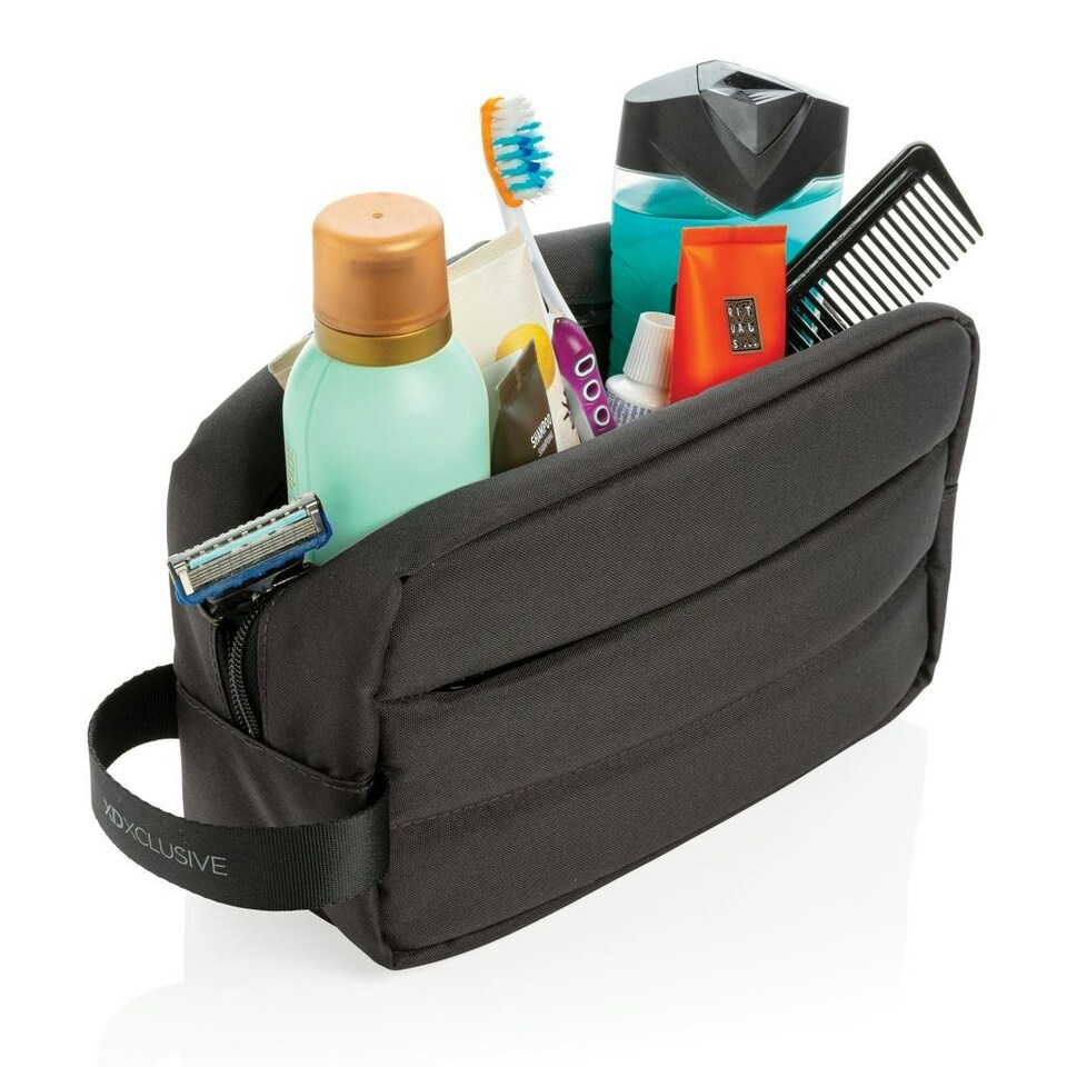image 1 of XD Xclusive Impact Aware RPET Toiletry Bag - Black - One Size Black