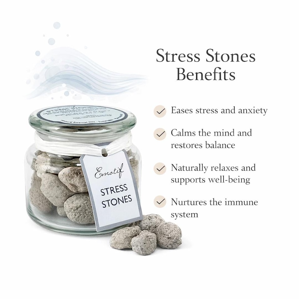 image 1 of CorinCraft Natural Aromatherapy Lava Stones - Stress