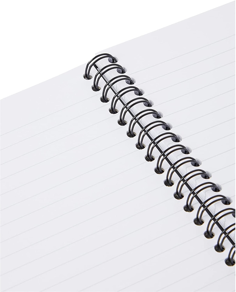 image 1 of Pack of 3 A4 Black Hardback Wirebound Books