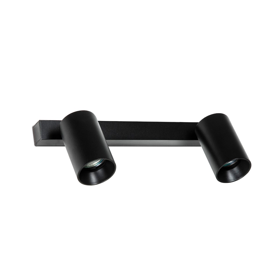 image 1 of Stan Wall Ceiling Lamp Black 2x GU10