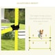 image 8 of PawHut 4 Pieces Dog Agility Training Equipment with Carrying Bag, Yellow