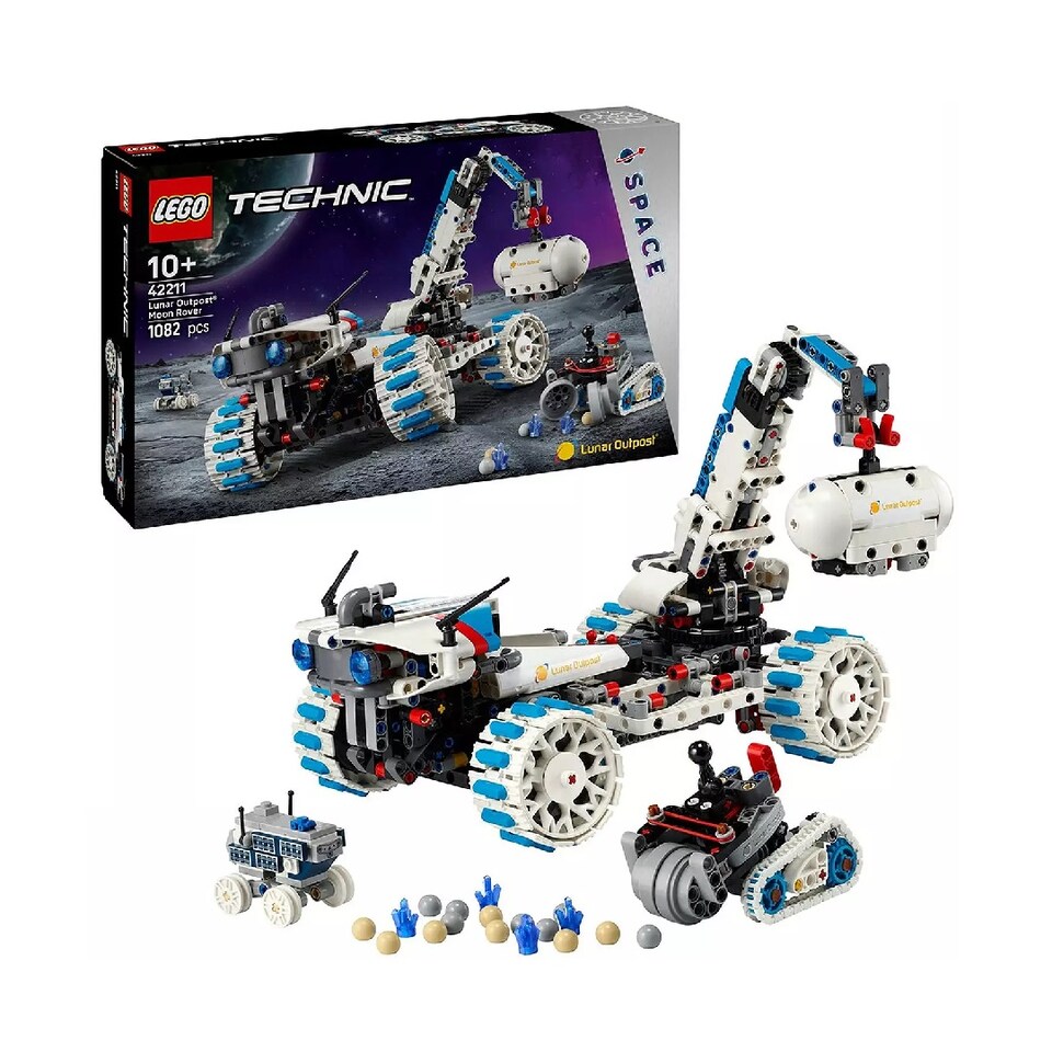 image 1 of Lego Technic 42211 Lunar Outpost Moon Rover 1082 Piece Set