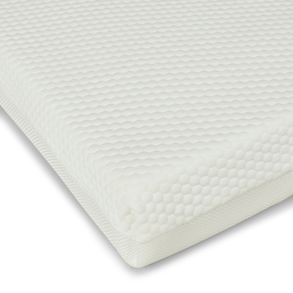 image 1 of All Seasons Premium Pocket Sprung Cot Mattress - Pocket Spring Support, Dual-Sided Cover, Waterproof PVC Sleeve, Hypoallergenic, Washable Cover (120x60cm)