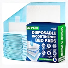 Incontinence Bed Pads - Triple Layer Highly Absorbent (20pack) | Blue | Blue - 20pack | 20