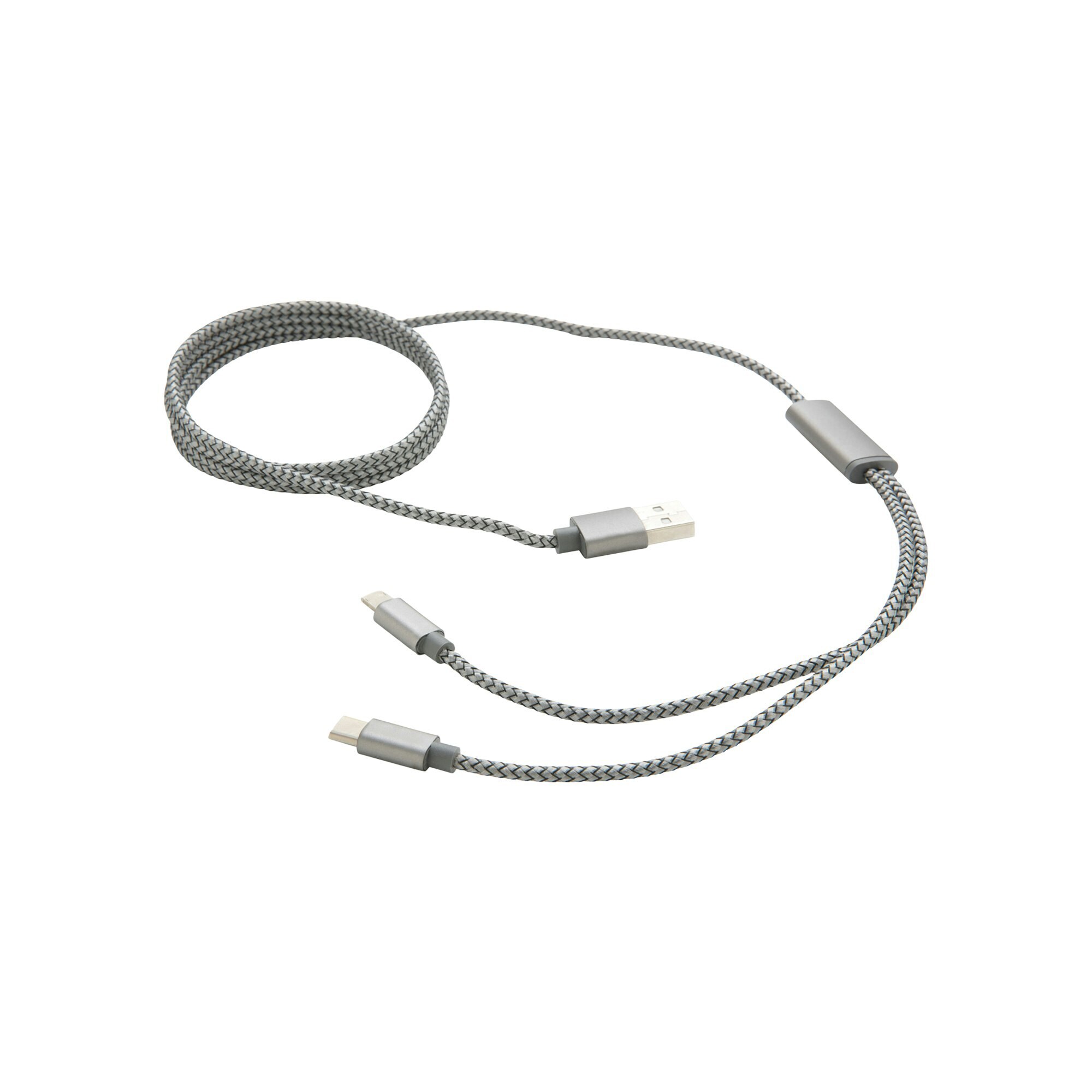 XD Collection Braided Cable - Grey - One Size