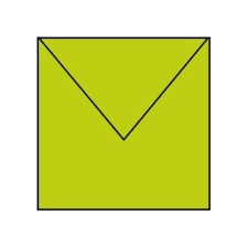 PAPERADO SQUARE ENVELOPE LIME GREEN (PK5 - Rössler - RR1103040022 N/A | One Size