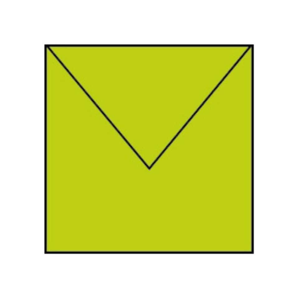 PAPERADO SQUARE ENVELOPE LIME GREEN (PK5 - Rössler - RR1103040022 N/A | One Size