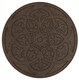 image 1 of Nicoman Round Brown Scroll Stepping Stone - Pack of 1 | Brown | Bown | Pack of 1