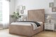 image 2 of Sloomy Somerset Mink Naples Deep-Sided Bed Frame With 50" Upholstered Headboard 5' King