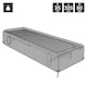 image 1 of Charles Bentley Deluxe Sun Lounger Cover - Black