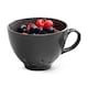 image 1 of Zeal Berry Colander Cup, Melamine Fruit and Berry Strainer, Dark Grey