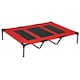 image 1 of PawHut Elevated Dog Bed Cooling Raised Pet Cot for Indoor Outdoor Use, XX Large