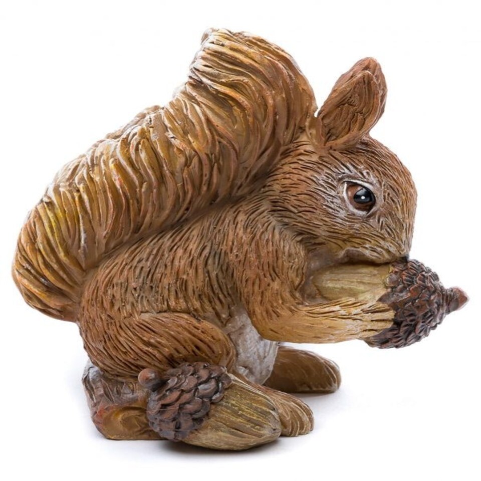 image 1 of Beatrix Potter Squirrel Nutkin and Old Brown Plant Pot Feet - Set of 3 Brown