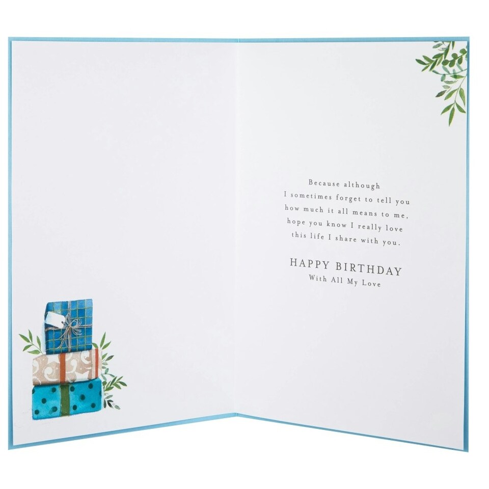 image 1 of Plants & Gifts Design Husband Birthday Card
