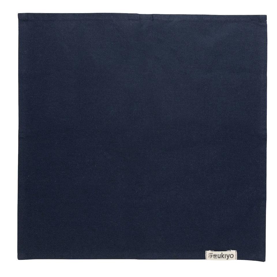 image 1 of Ukiyo Recycled Cotton Napkins Set (Pack of 4) - Navy - One Size Blue
